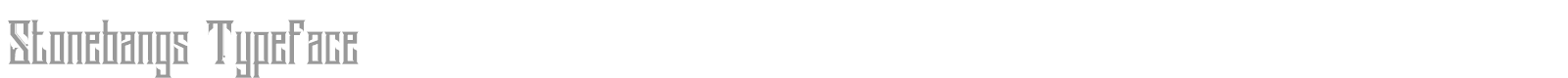 Stonebangs font preview